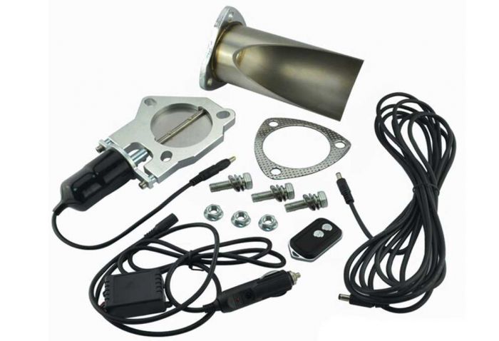 کیت اگزوز و دریچه اگزوز برقی اسپورت ریموت دار ۲.۵ اینچ Electric exhaust
