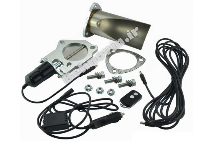 کیت اگزوز و دریچه اگزوز برقی اسپورت ریموت دار ۲.۵ اینچ Electric exhaust
