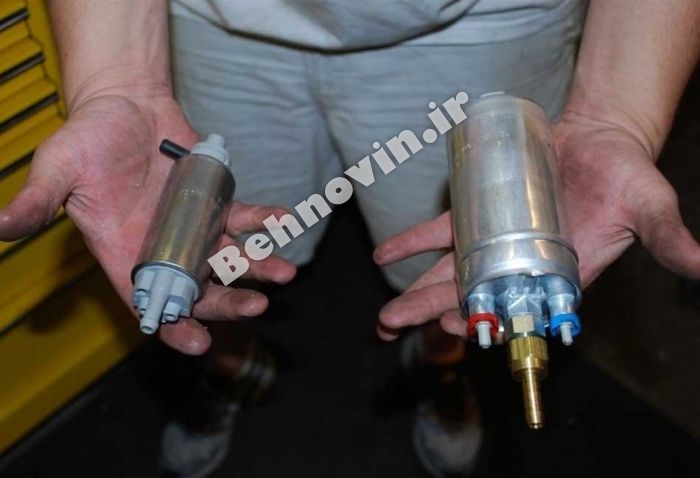 پمپ سوخت و پمپ بنزین پر قدرت بیرون و درون باکی 044 بوش bosch fuel pump