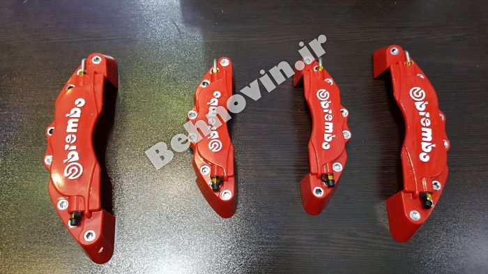 قاب و کاور سیلندر ترمز برمبو قرمز رنگ brembo brake frame