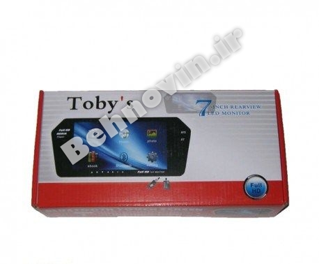 آینه بلوتوث 7 اینچ toby`s