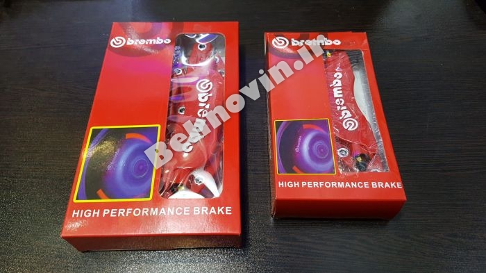 قاب و کاور سیلندر ترمز برمبو قرمز رنگ brembo brake frame