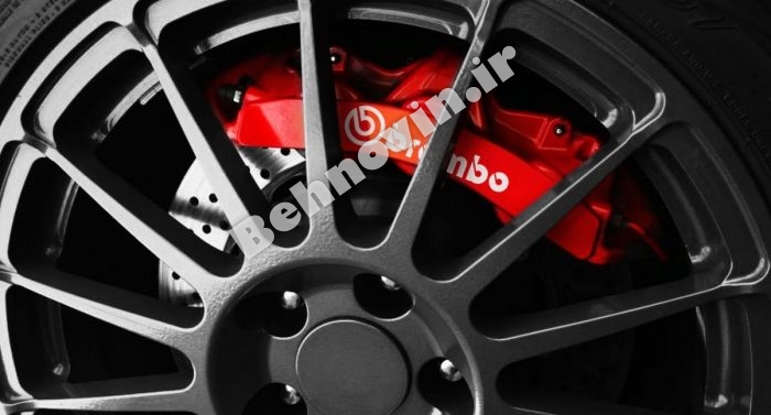قاب و کاور سیلندر ترمز برمبو قرمز رنگ brembo brake frame