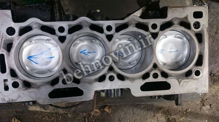 پیستون فورج توربویی ویسکو 206 تیپ 5 TU5 FORGED WIESCO PISTON SET 9.0:1