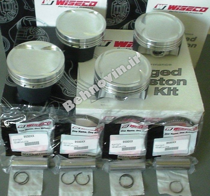پیستون فورج توربویی ویسکو 206 تیپ 5 TU5 FORGED WIESCO PISTON SET 9.0:1