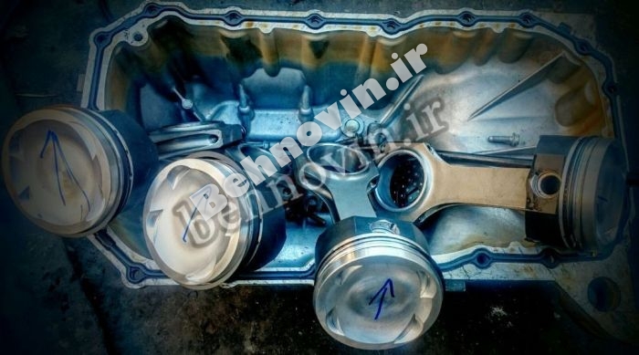 پیستون فورج توربویی ویسکو 206 تیپ 5 TU5 FORGED WIESCO PISTON SET 9.0:1