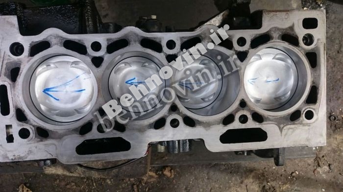 پیستون فورج توربویی ویسکو 206 تیپ 5 TU5 FORGED WIESCO PISTON SET 9.0:1
