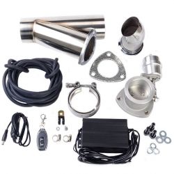 کیت اگزوز و دریچه اگزوز برقی وکیومی ریموت دار vaccum exhaust muffler