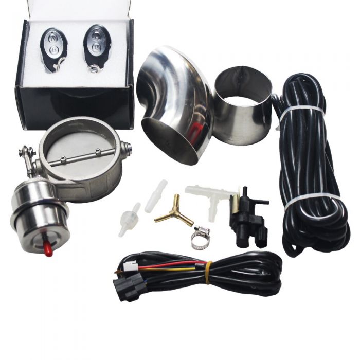 کیت اگزوز و دریچه اگزوز برقی وکیومی ریموت دار vaccum exhaust muffler