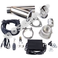 کیت اگزوز و دریچه اگزوز برقی وکیومی ریموت دار vaccum exhaust muffler